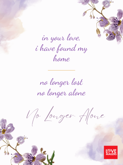 No Longer Alone